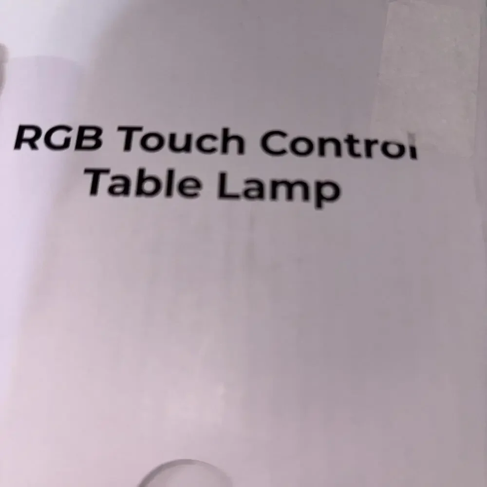 Touch Bedside Table Lamp, [Sleek Design & RGB Mode] 3 Way Dimmable new‎